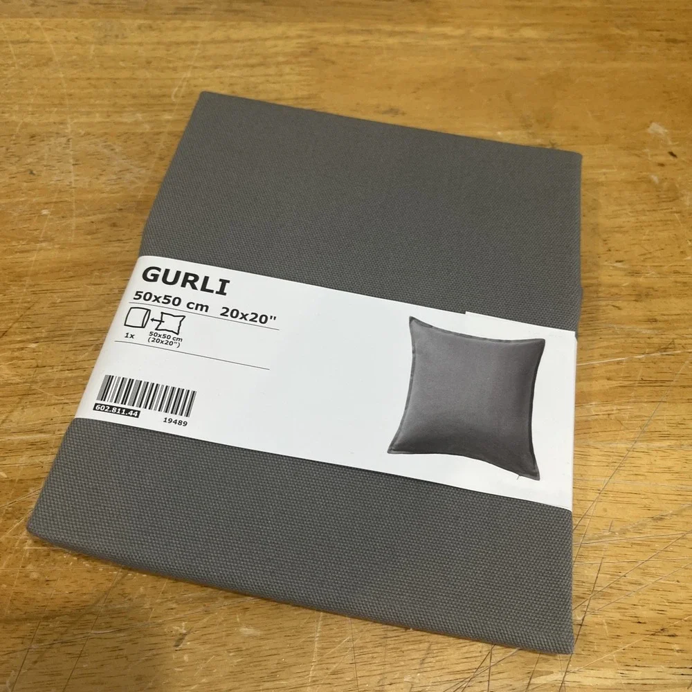 Ikea Gurli Gray Throw Pillow cover‎ 20